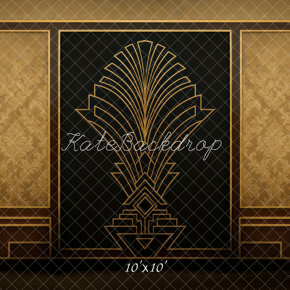 Fondo de Pared Vintage Art Deco Línea Diseñado por Mini MakeBelieve