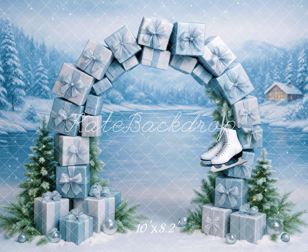 Kate Christmas Winter Frozen Gift Arch Backdrop Designed by Patty Roberts