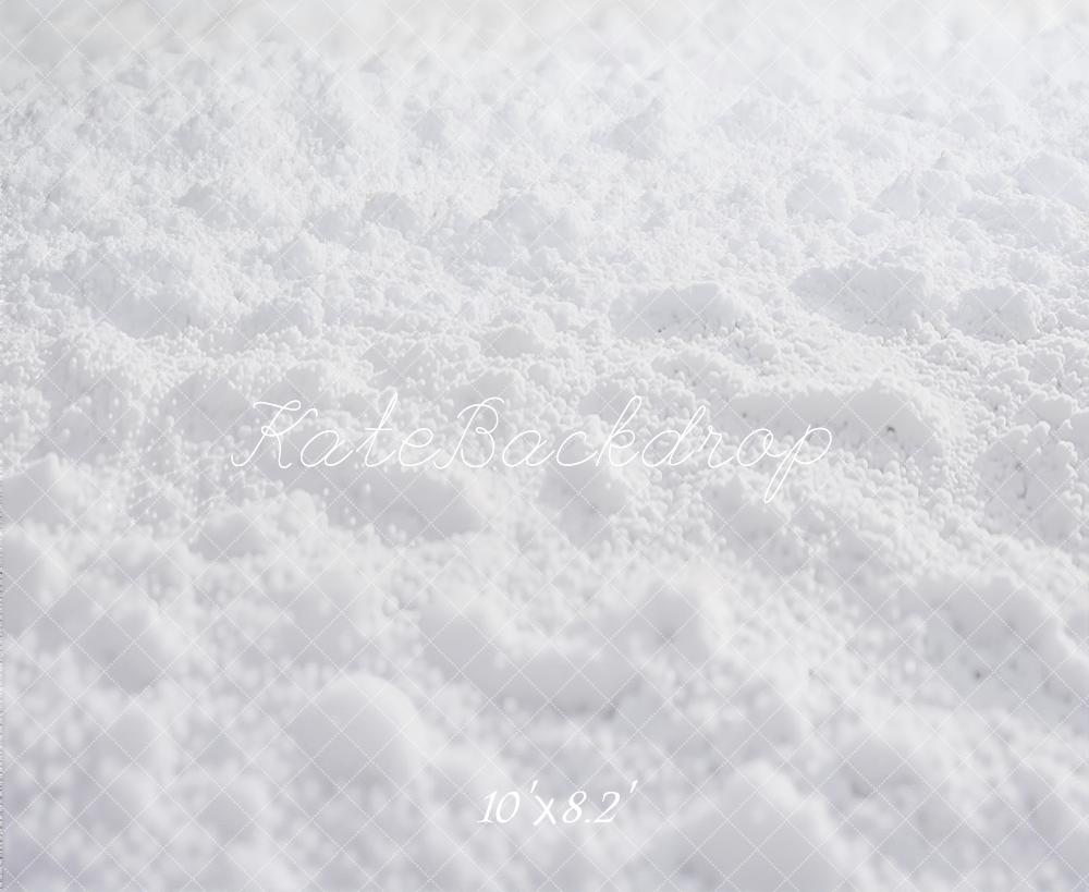 Kate White Snow Ground Printed Backdrop Designed by Kate Image