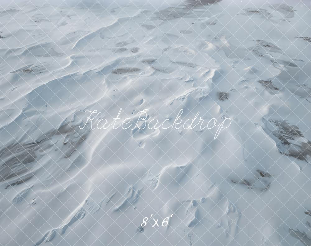 Kate Winter Snowy Ground Texture Floor Backdrop Designed by Kate Image