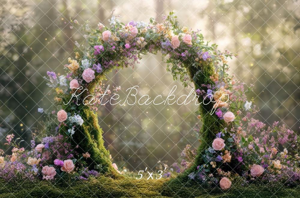 Kate Fantasy Fairy Floral Arch Backdrop Designed by Mini MakeBelieve