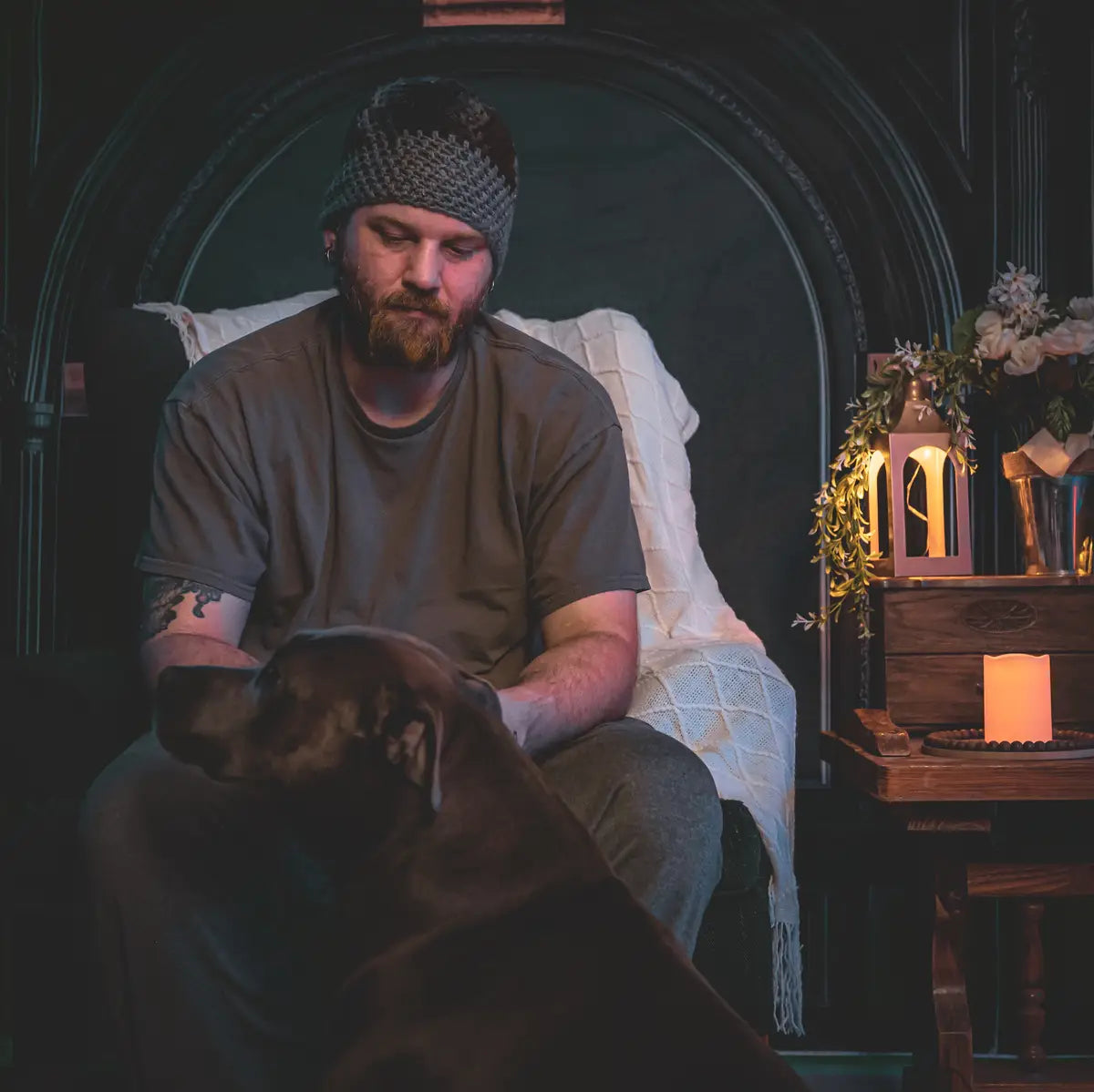 Kate Father's Day Black Vintage Wall Arch Backdrop Designed by Mini MakeBelieve