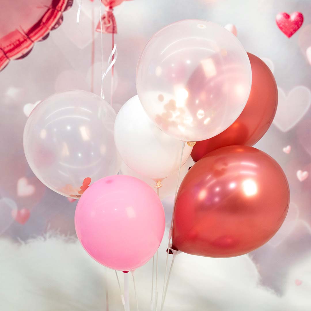 Valentine's Pink Candy House Foto Achtergrond Designed by Mini MakeBelieve