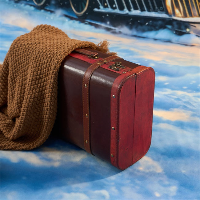 Kate Christmas Eve Train Station Photo Kit Photography Backdrops&Props Themed Bundle