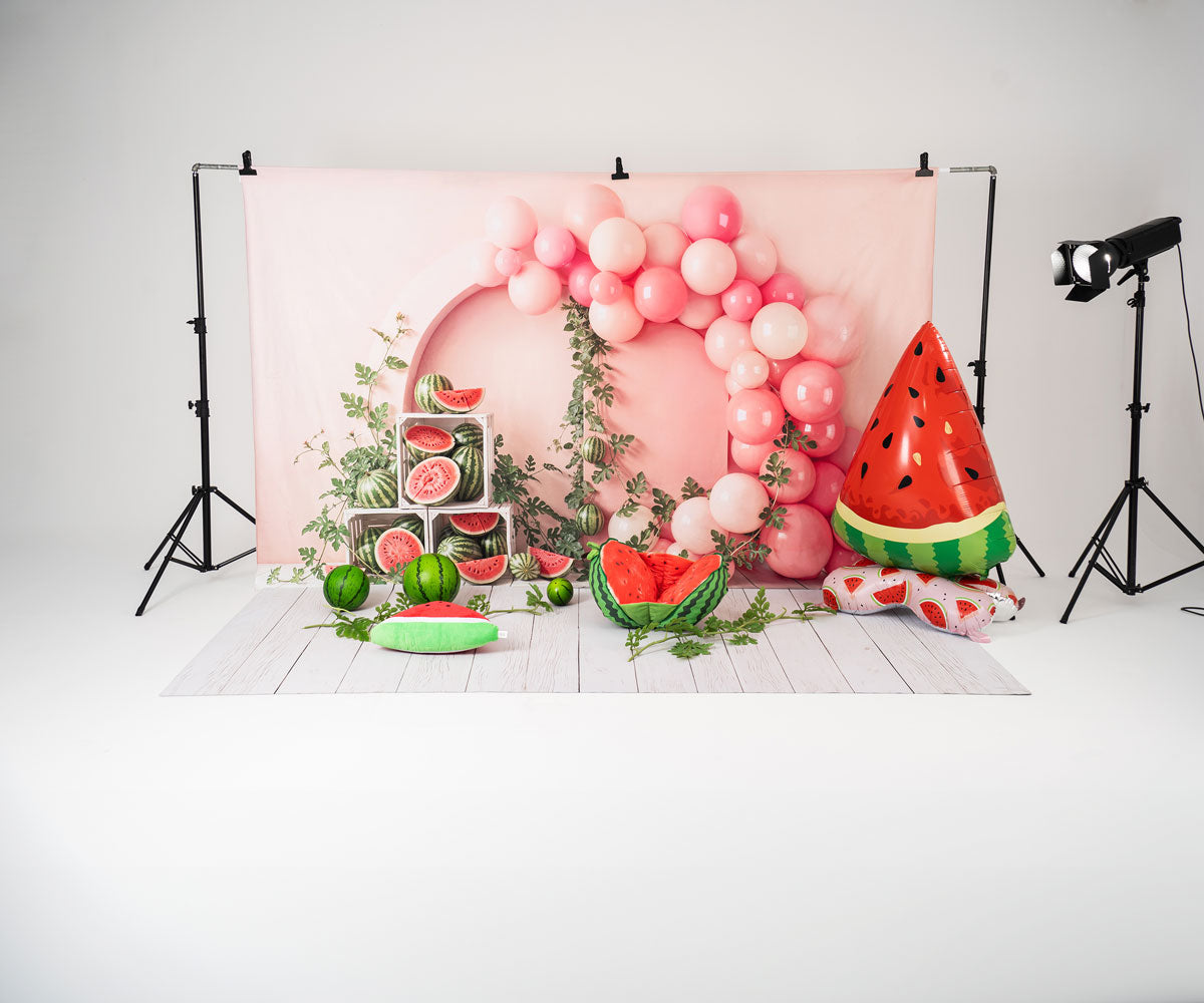 Valentine's Pink Candy House Foto Achtergrond Designed by Mini MakeBelieve