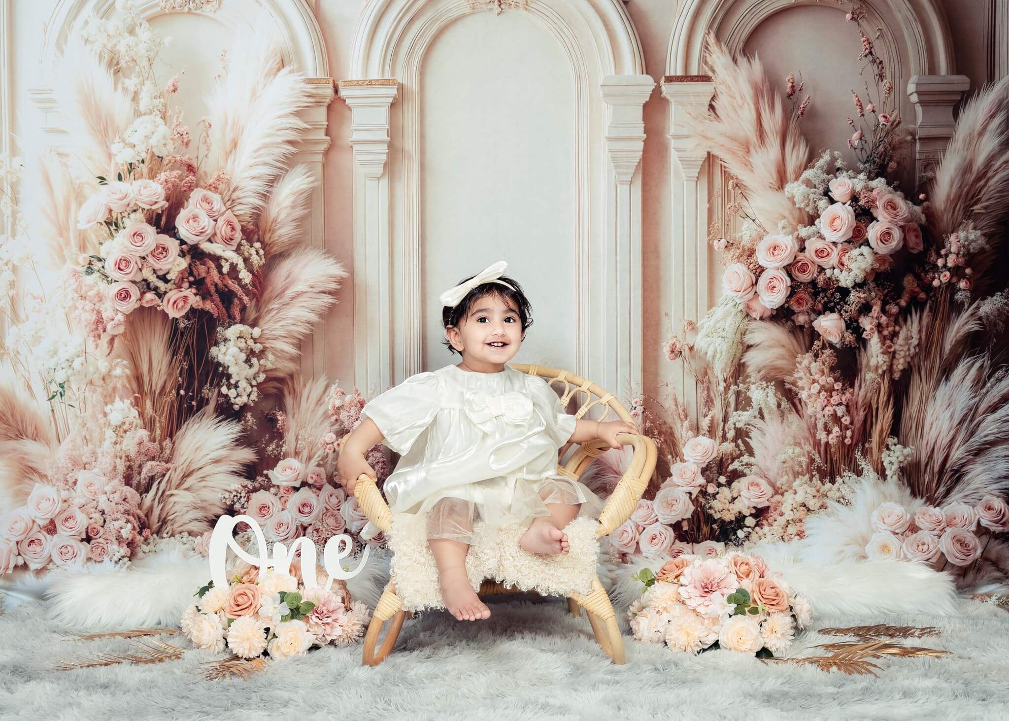 Kate Boho Floral Arch Wedding Retro Backdrop Designed by Emetselch