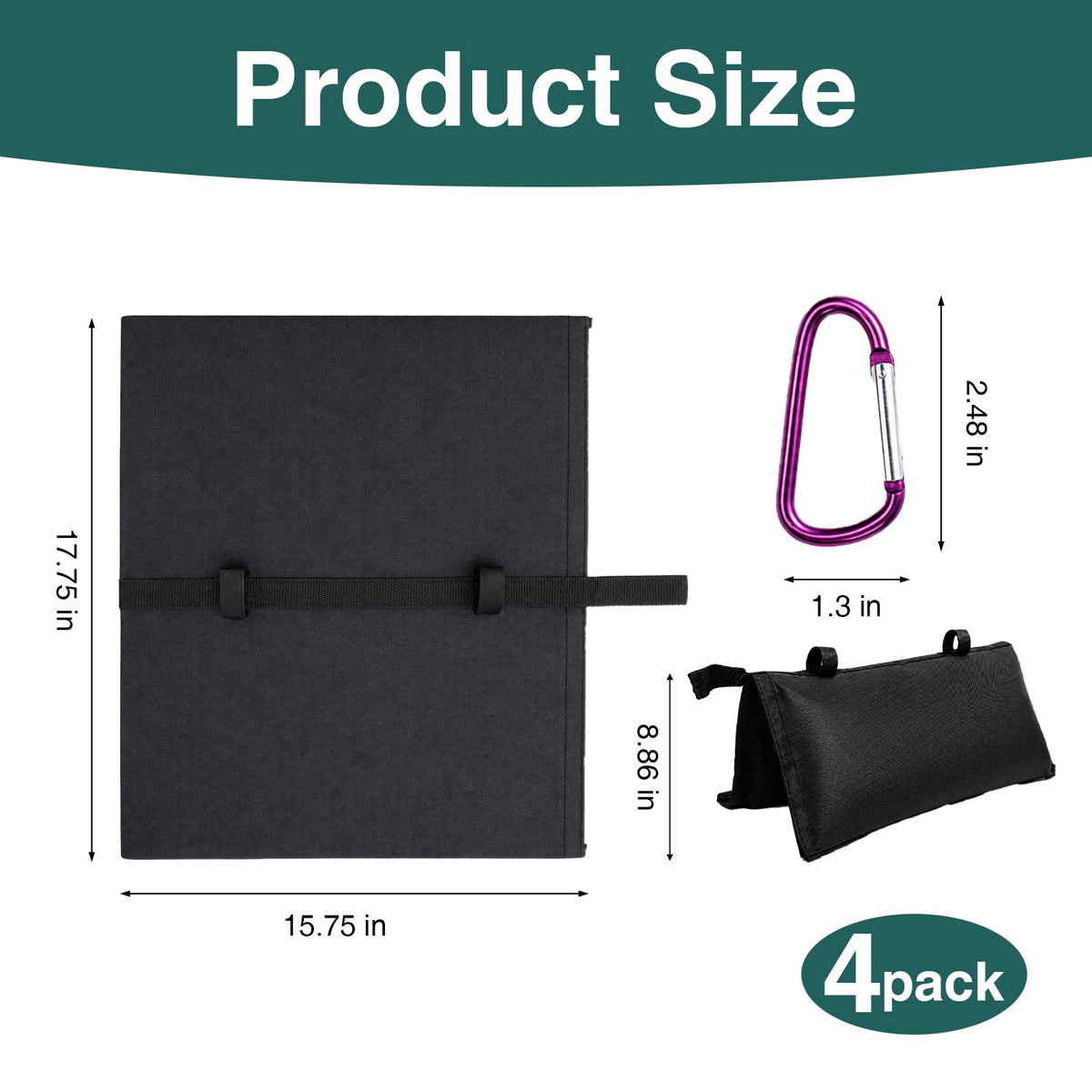 Kate 4 Pack Sand Bags for Weight Bags&Light Stand Photography Tripod Video Equipment