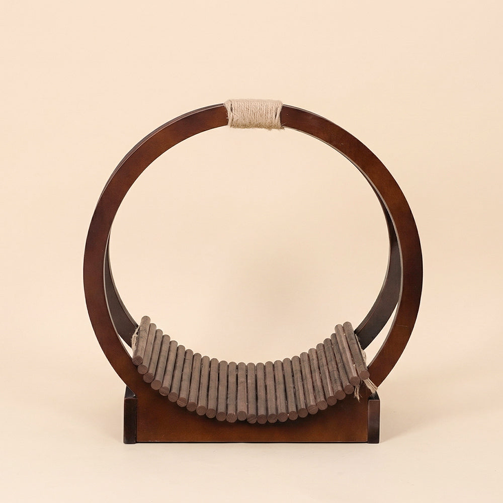 Kate Walnut-colored Round Wood Prop for Photography