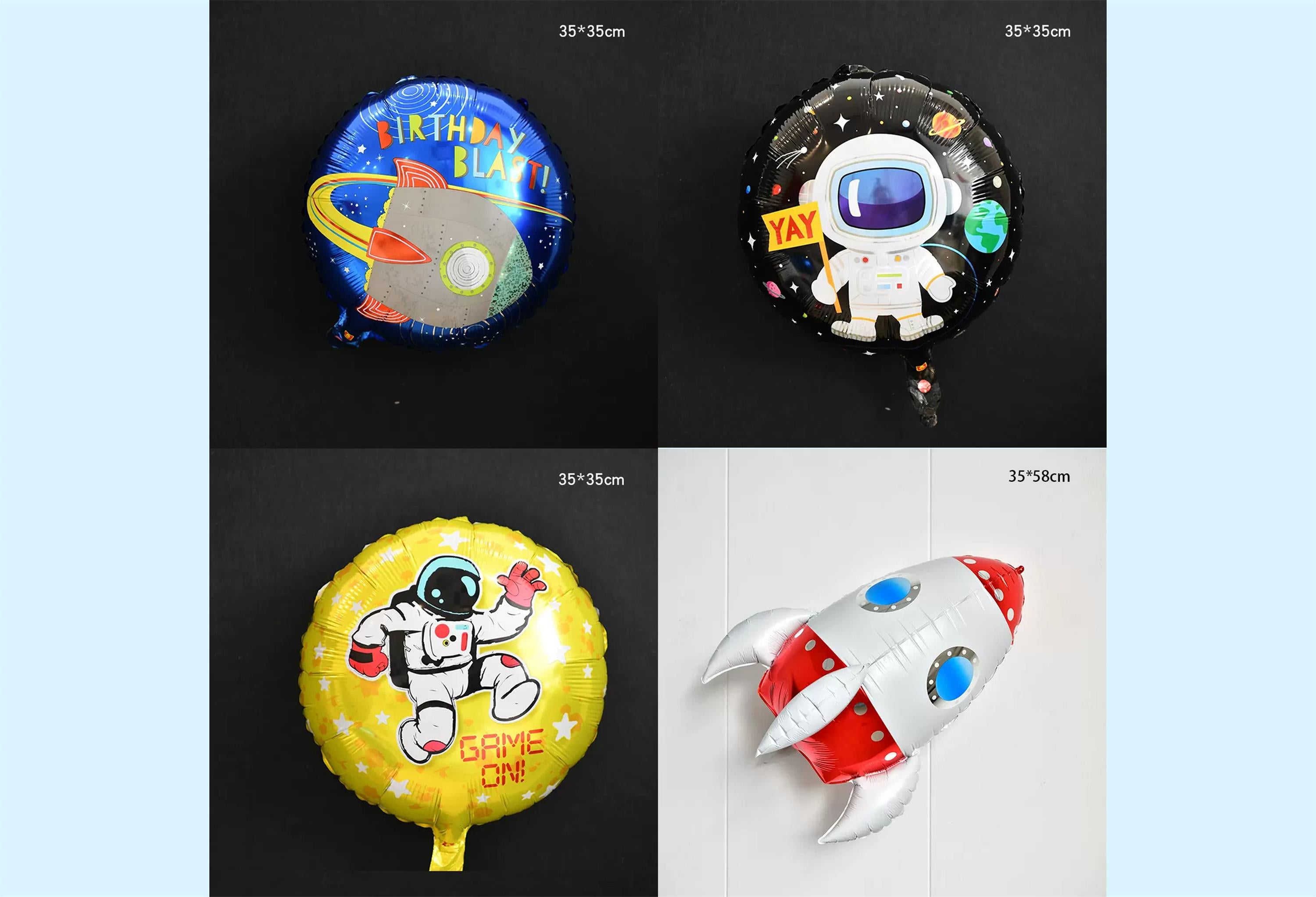 Kate Astronaut Universe Inflatable Props Set 16pcs