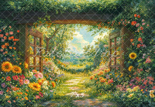 Arco Floreale del Giardino di Primavera Path Backdrop Designed by Emetselch