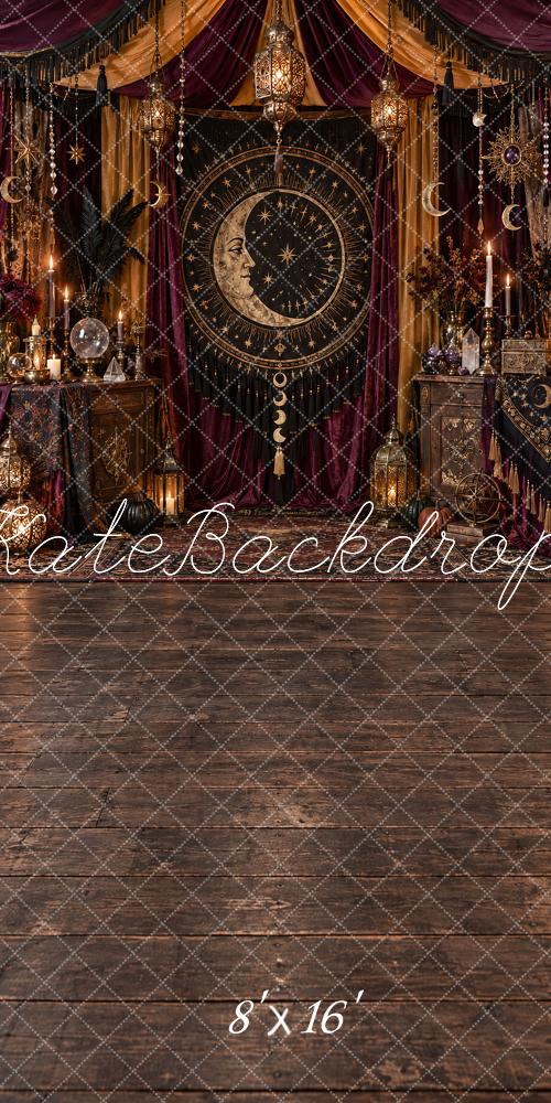 Kate Sweep Halloween Gothic Moon Altar Floor Printed Backdrop Designed by Vertigo Productions