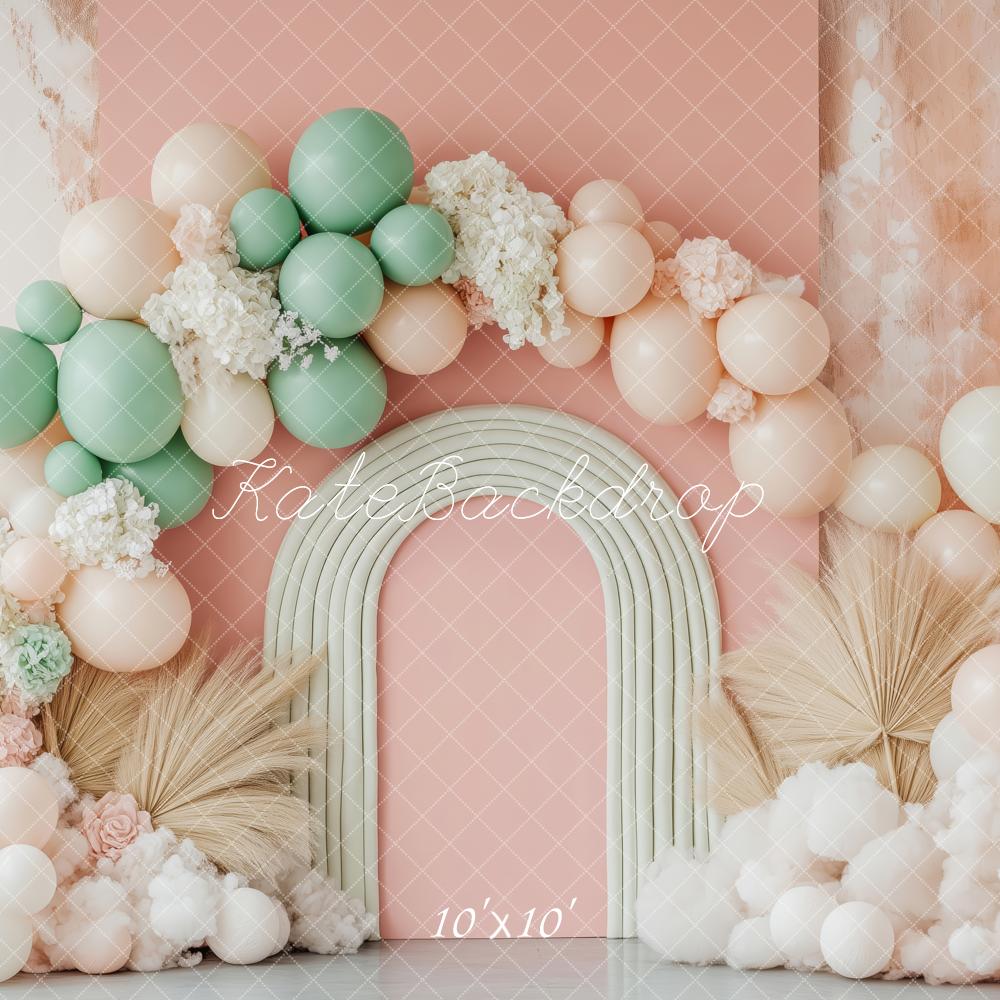 Kate Boho Balloon Arch Pastel Backdrop Designed by Patty Roberts