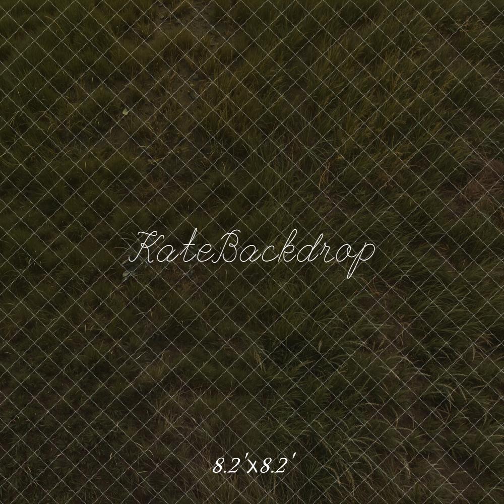 Kate Dark Green Grass Floor Backdrop Backdrop Designed by Emetselch