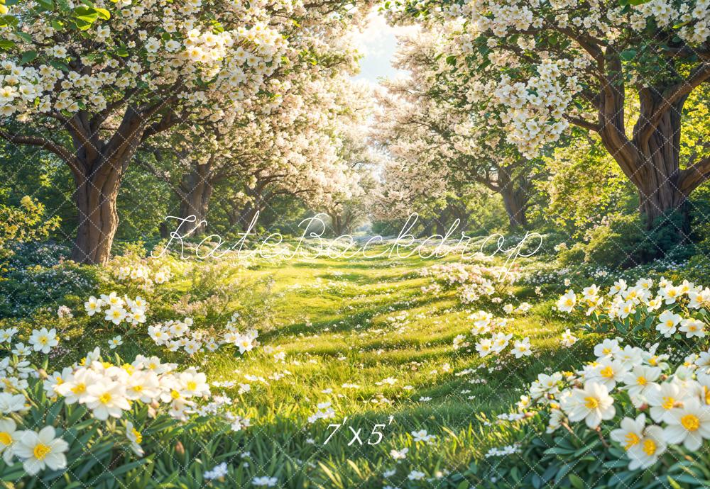 Sfondo di Fiori in Fiore Primaverile nel Bosco Designed by Emetselch