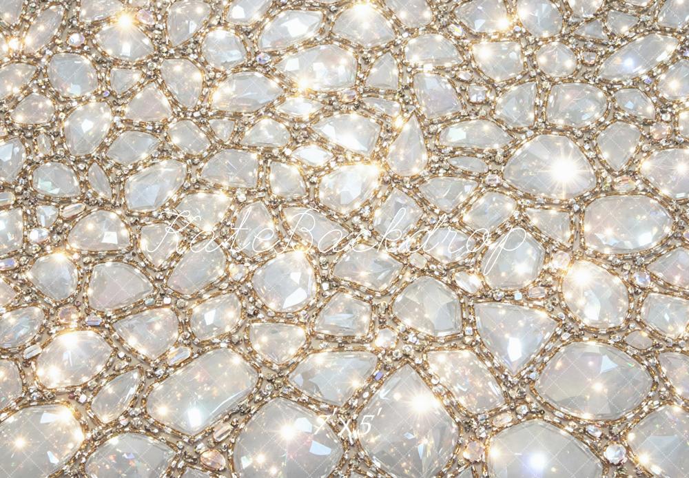 Kate Abstract Texture White Floor Printed Backdrop Designed by Mini MakeBelieve