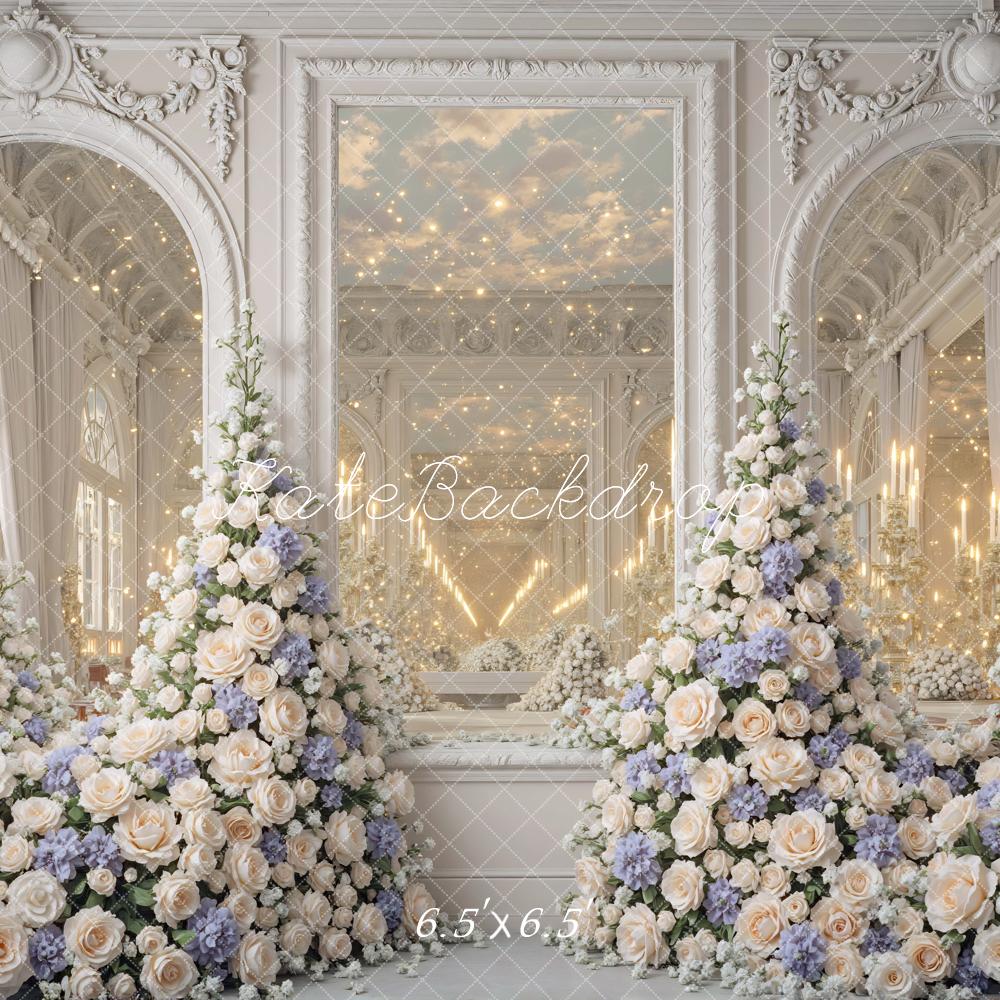 Kate Spring Flower Arch Mirror Ballroom Elegant Floral Decor Backdrop Designed by Mini MakeBelieve