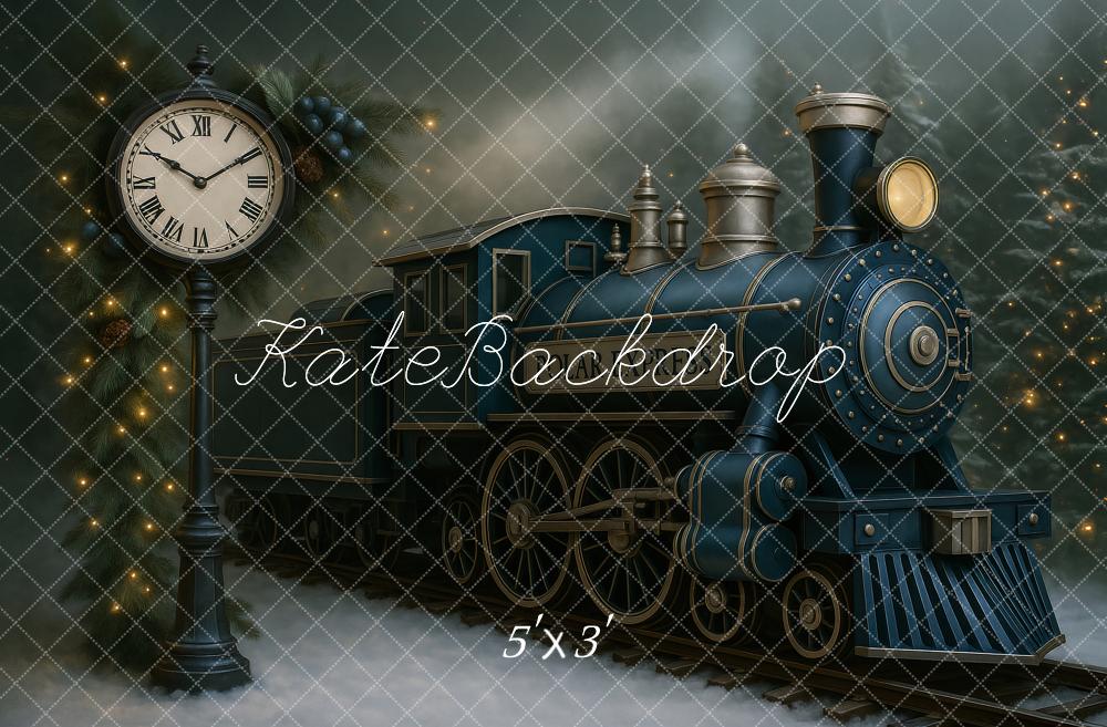 Fondo de reloj polar de invierno diseñado por Ashley Paul