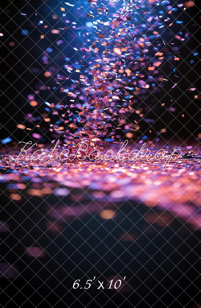 Kate Confetti Light Bokeh Printed Backdrop Designed by Emetselch