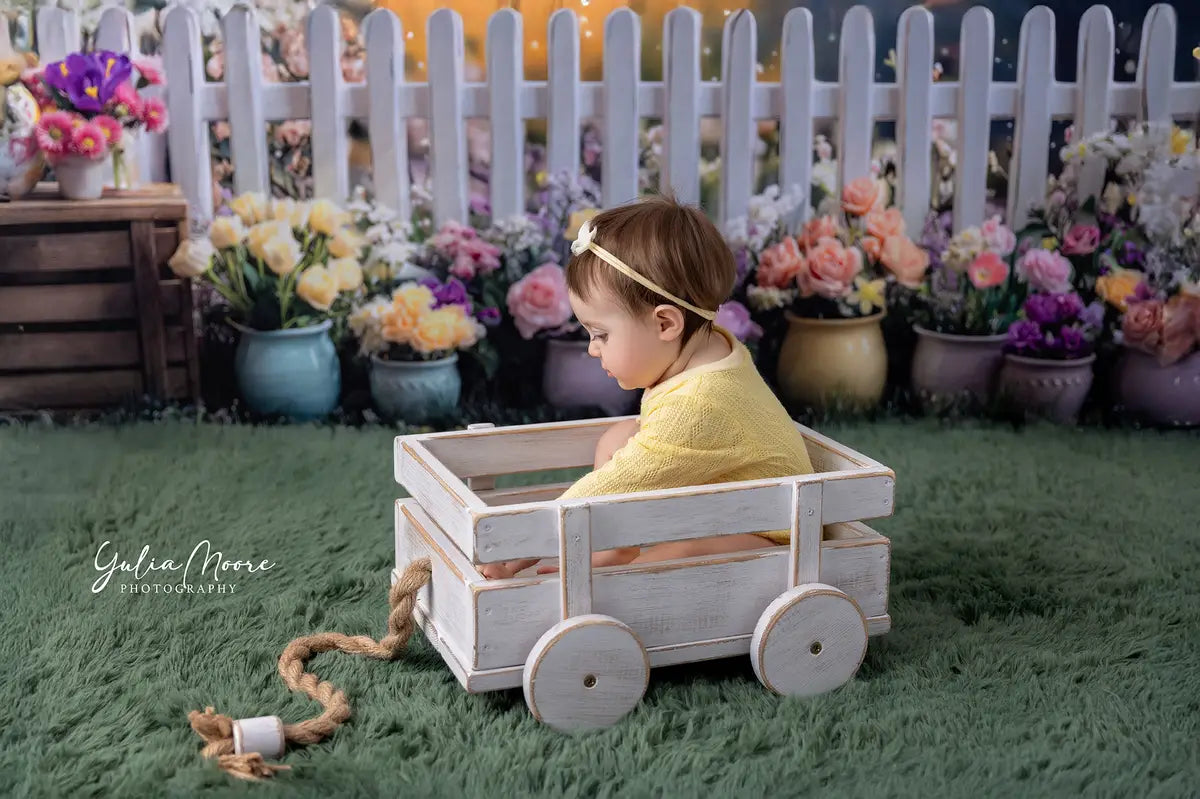 Fondo de Cerca Floral de Primavera Diseñado por Mini MakeBelieve