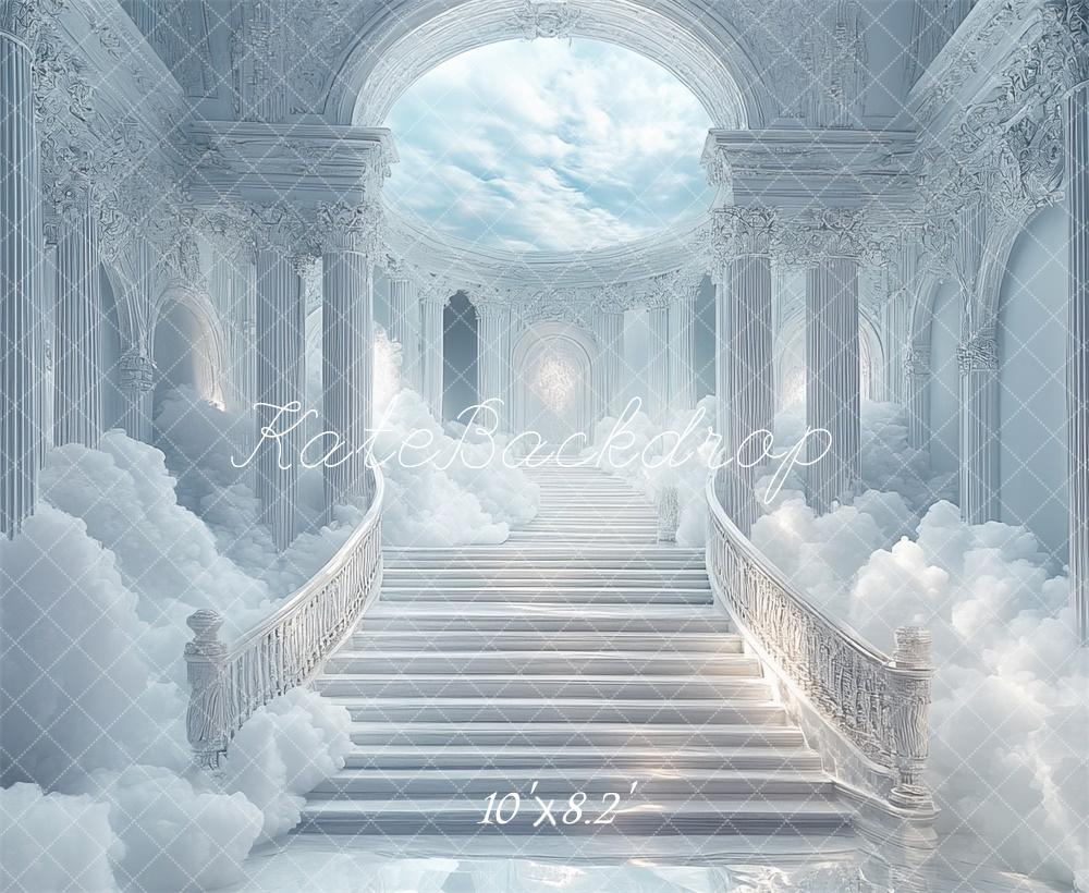 Fondo de Nubes de Escaleras Cascadas de Fantasía Diseño de Mini MakeBelieve