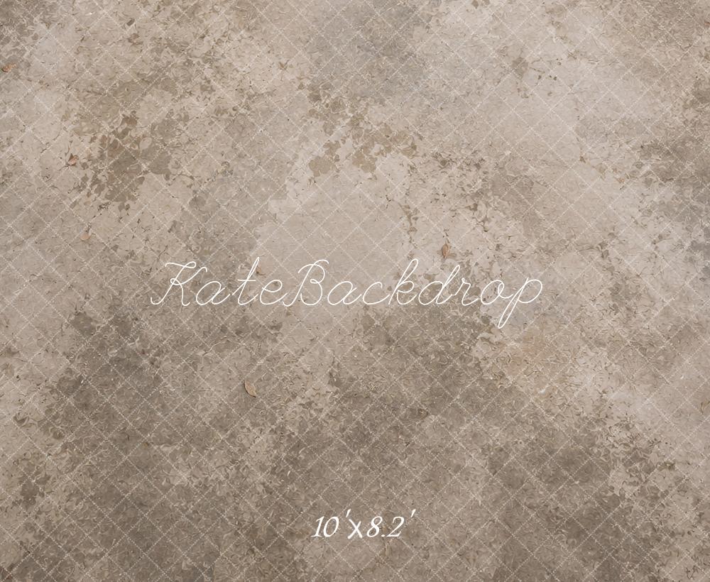 Kate Gray Beige Crosshatch Texture Floor Printed Backdrop Designed by Ashley Ward