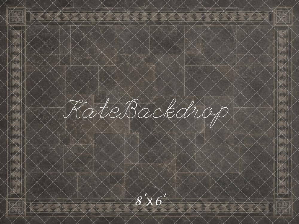 Kate Gray Tile Floor Printed Backdrop Designed by Vertigo Productions