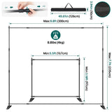Equipment Framework Telescopic Stand Verstelbare Fotografische Foto Achtergrond Display Stand