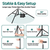 8ft Opvouwbaar Foto Achtergrondsysteem Kit Pop-up Foto Achtergrondframe met Klem