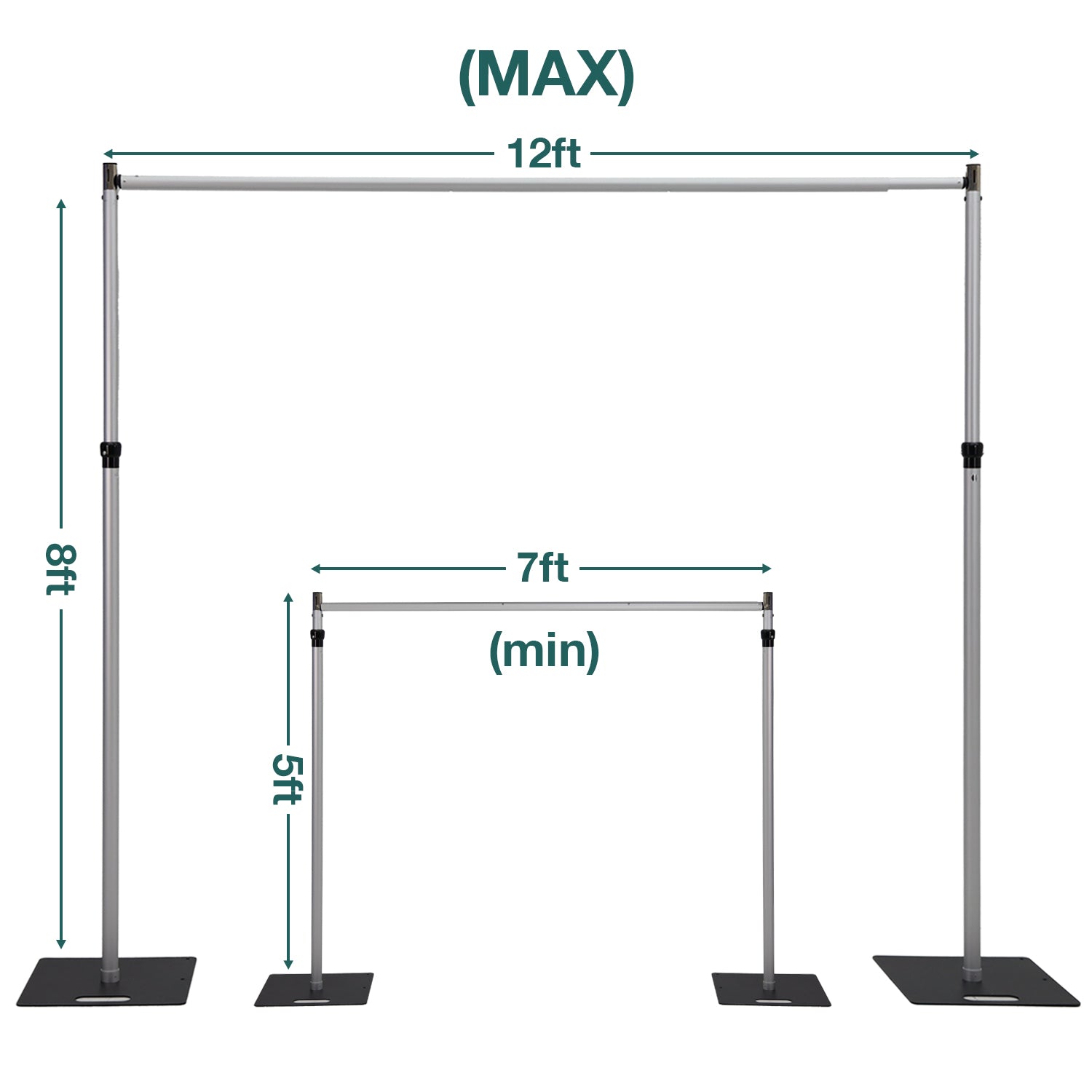Equipment Framework Telescopic Stand Verstelbare Fotografische Foto Achtergrond Display Stand