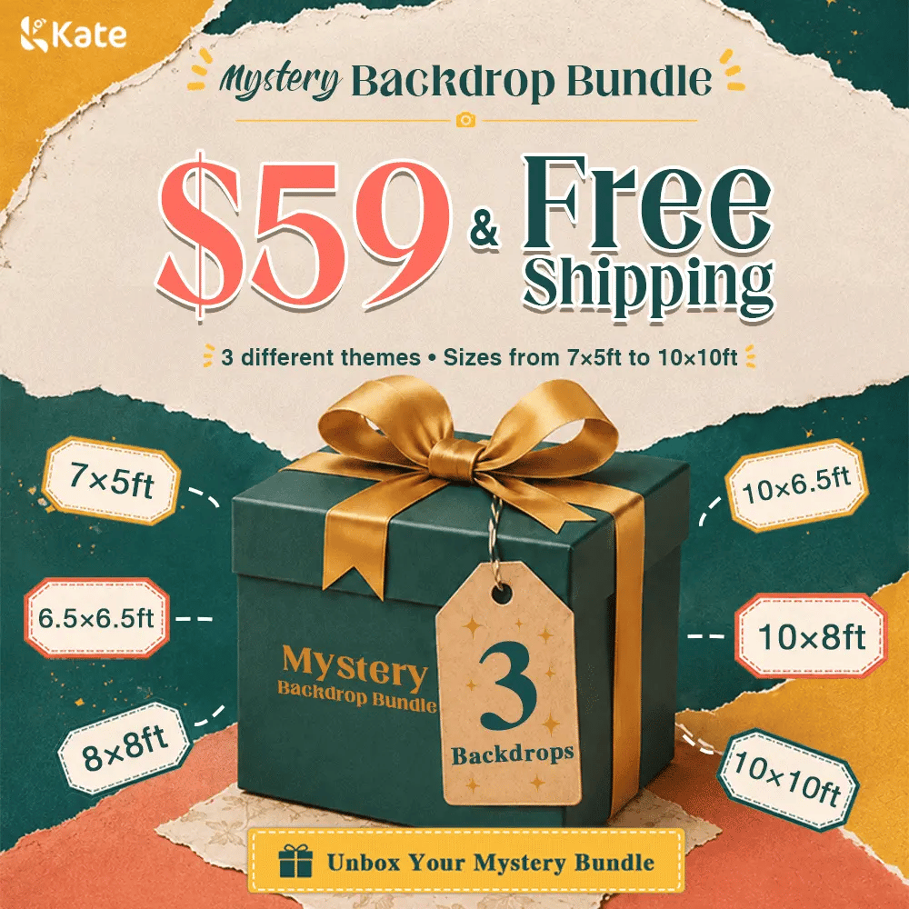 Kate Mystery Pack-Backdrop Bundle. Free Shipping (US ONLY)