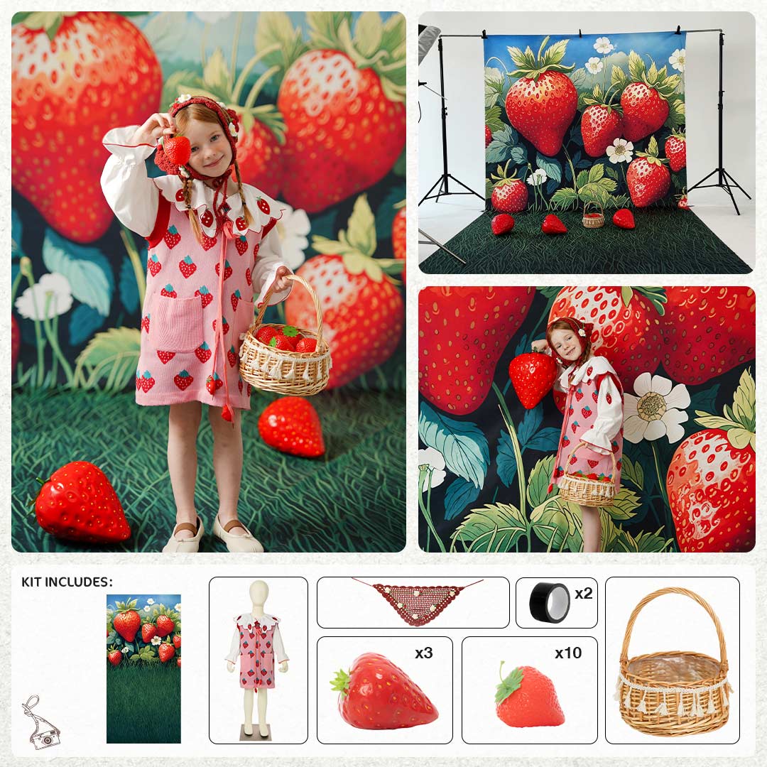 Valentine's Pink Candy House Foto Achtergrond Designed by Mini MakeBelieve