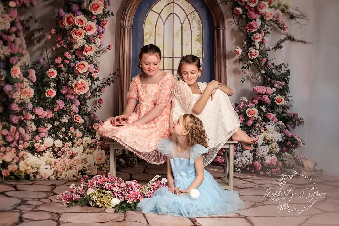 Sfondo ad arco per ingresso floreale primaverile Designed by Emetselch