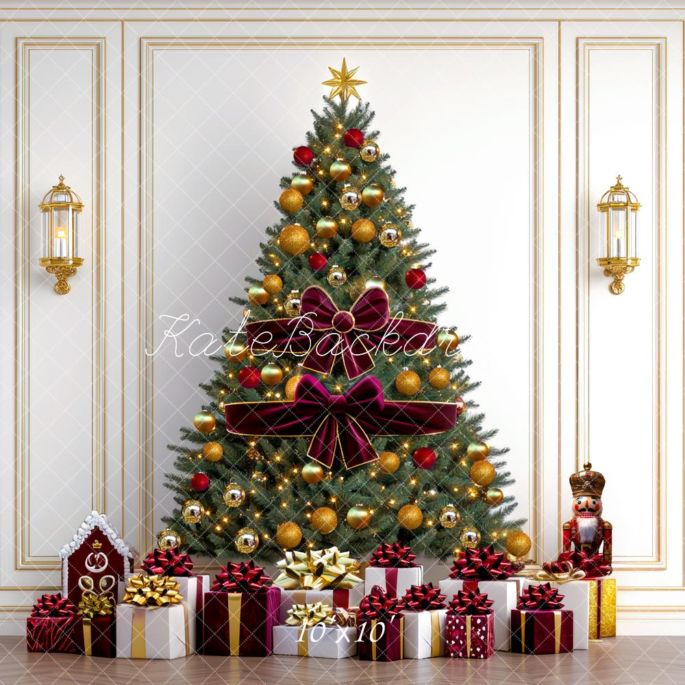 Kate Christmas Tree Vintage Wall Gifts Nutcracker Backdrop Designed by Mini MakeBelieve