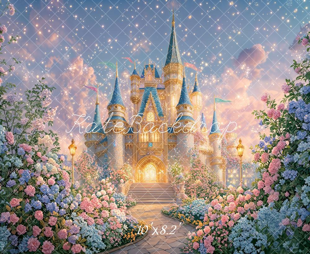 Kate Fairy Fantasy Castle Garden Backdrop Designed by GQ