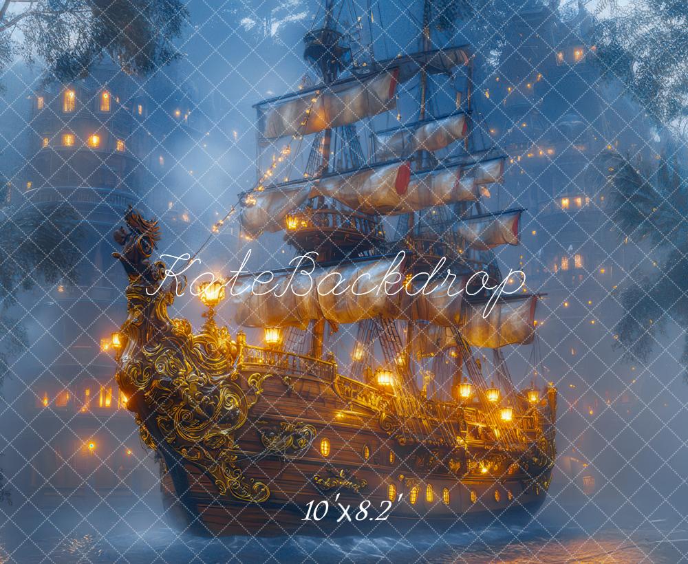 Kate Fantasy Pirate Ship Cave Adventure Backdrop Designed by Mini MakeBelieve