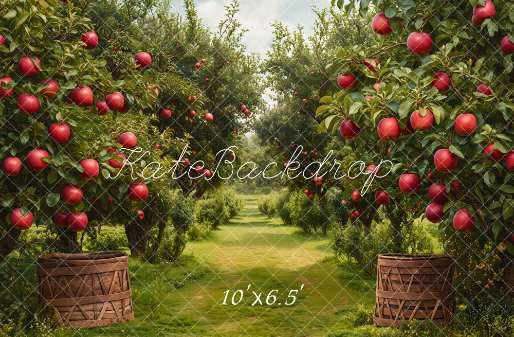 Kate Fall Orchard Apple Tree Backdrop Designed by Emetselch