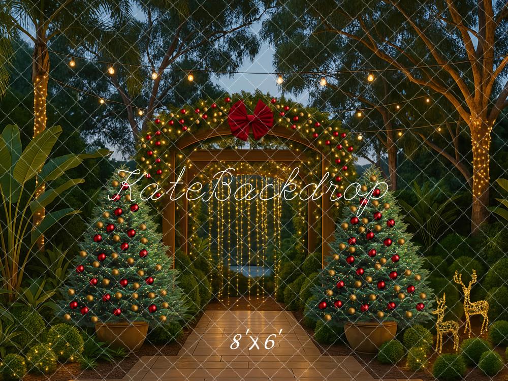 Kate Christmas Tree Australia Night Arch Outdoor Backdrop Designed by Mini MakeBelieve