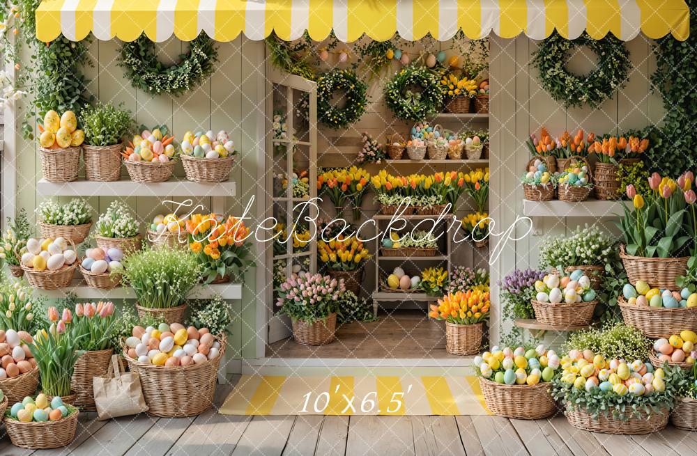 Fondo de tienda de flores de Pascua diseñado por Emetselch