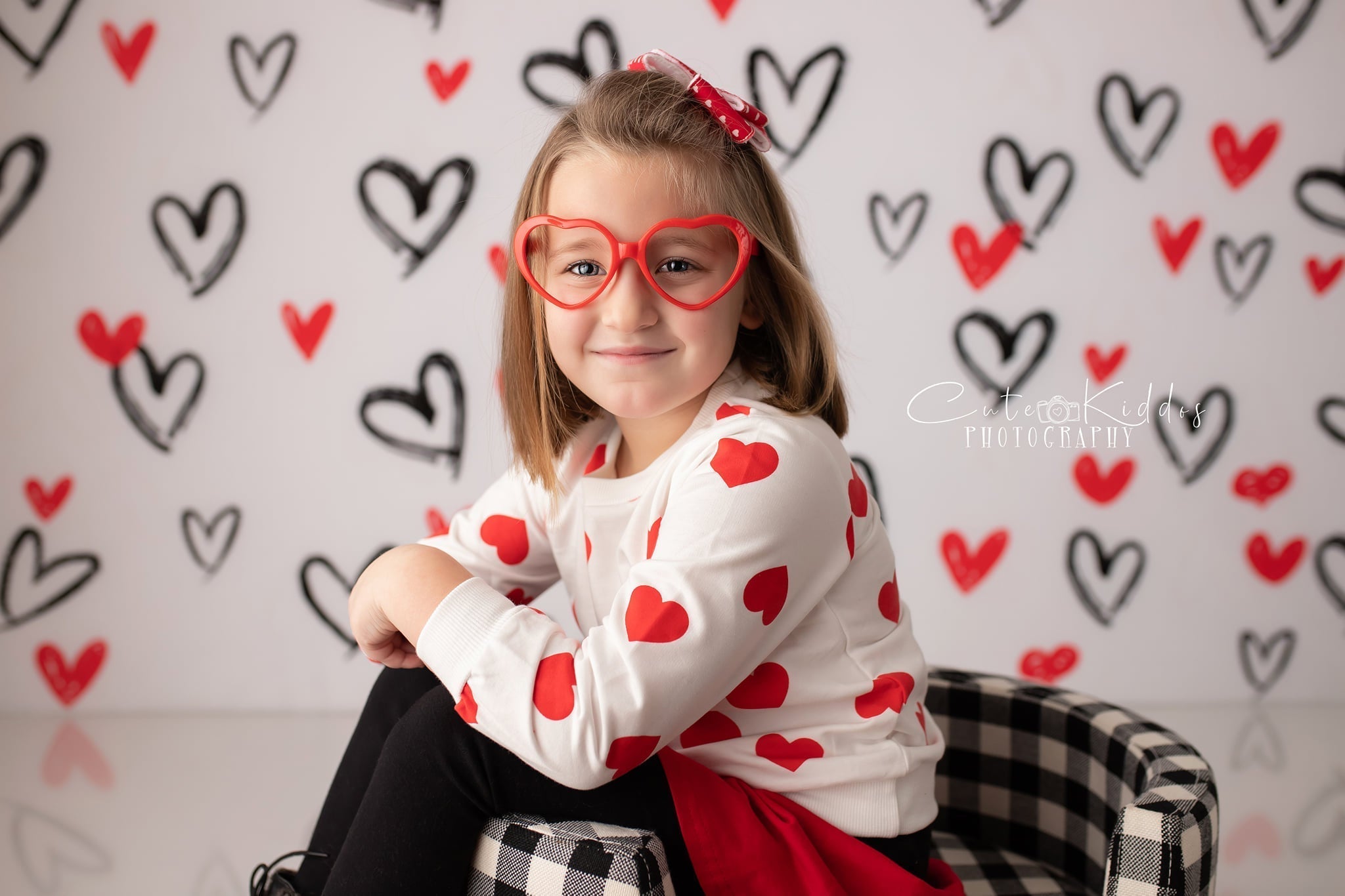 Kate Valentine's Day Fleece Backdrop White for Photography