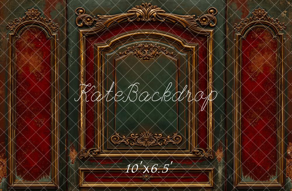 Kate Vintage Wall Ornate Gold Frame Backdrop Designed by Emetselch