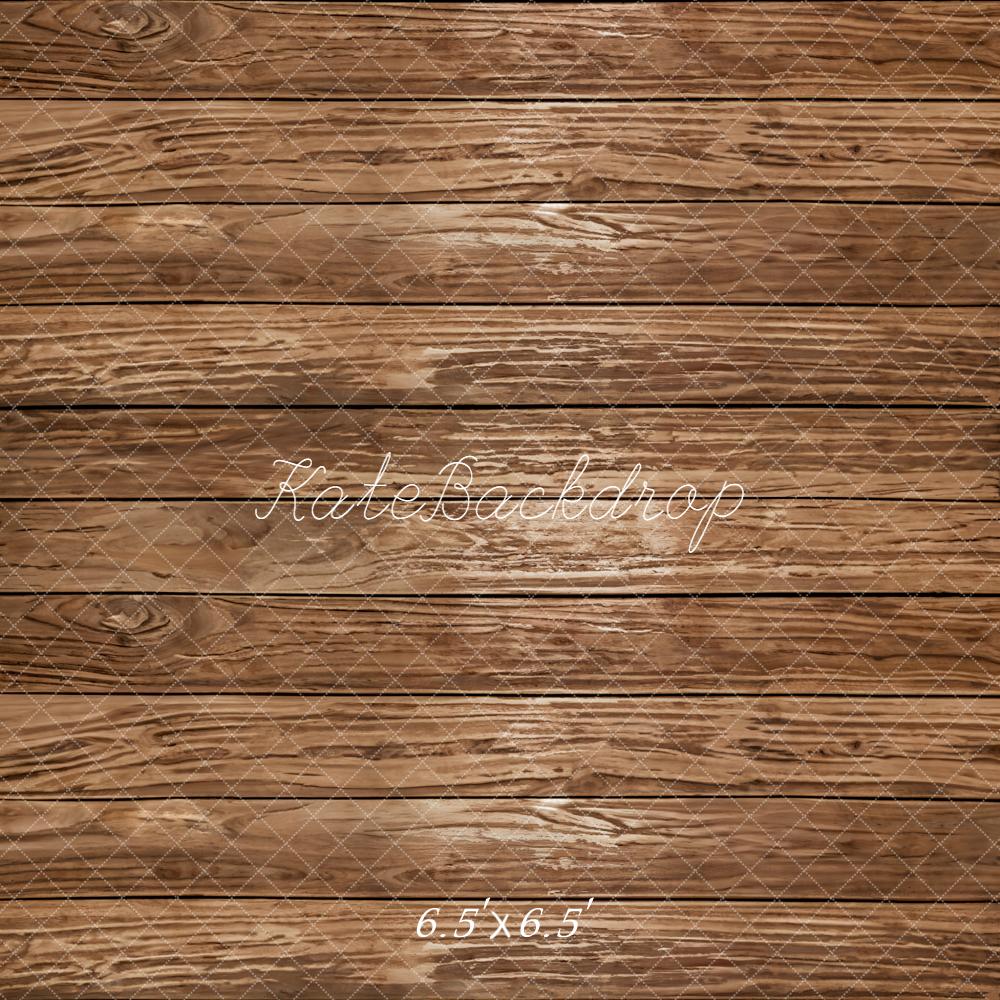 Kate Brown Wooden Plank Floor Backdrop Backdrop Designed by Emetselch
