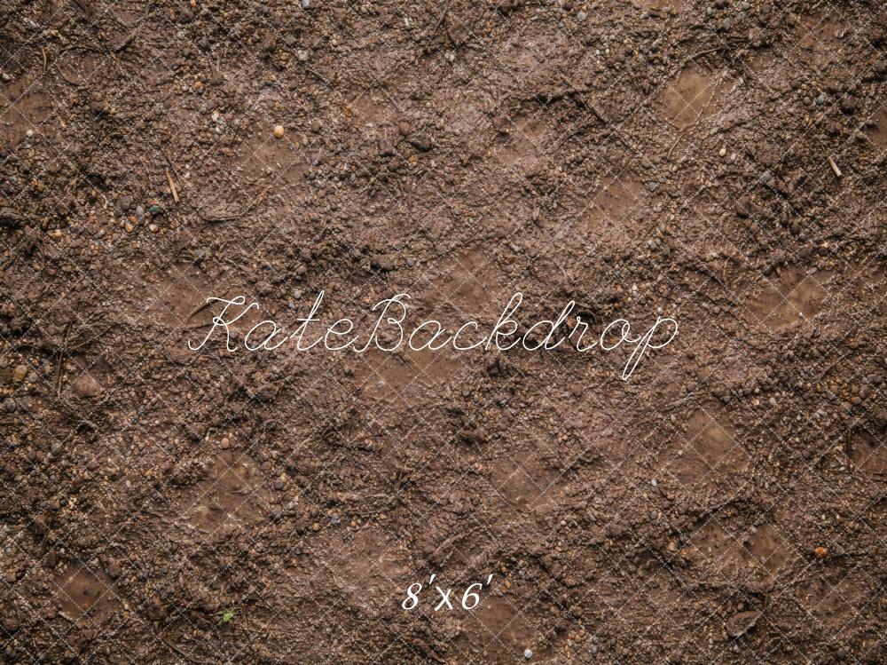 Kate Brown Dirt Ground Texture Floor Printed Backdrop Designed by Vertigo Productions