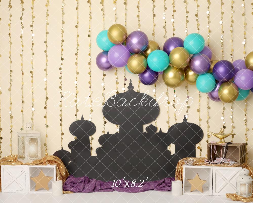 Kate Birthday Fairy Fantasy Palace Garland Lantern Lamp Backdrop Designed by Melissa King