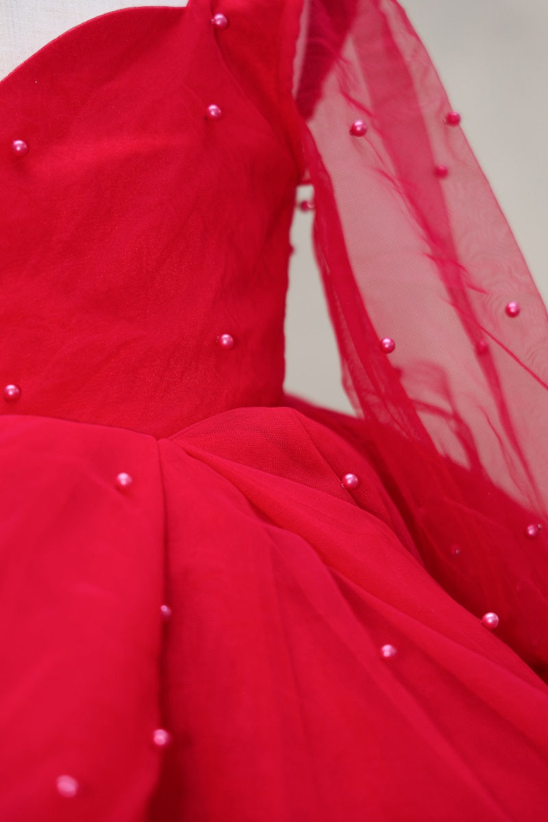 Gradient Roze en Paars Gerimpeld Kinderjurkje voor Fotografie