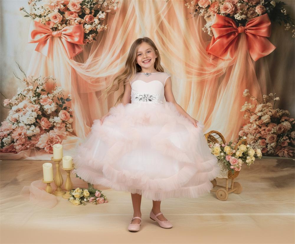 (Pre-sale 15days)Kate Mother's Day Floral Bow Photo Kit Photography Backdrops&Props Themed Bundle(US ONLY)