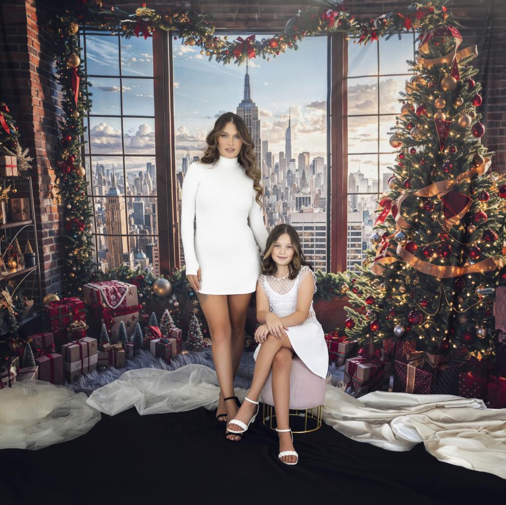 Festive New York City Holiday Backdrop
