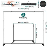 Equipment Framework Telescopic Stand Verstelbare Fotografische Foto Achtergrond Display Stand