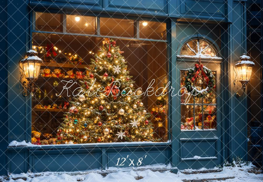 Cozy Winter Holiday Window Display
