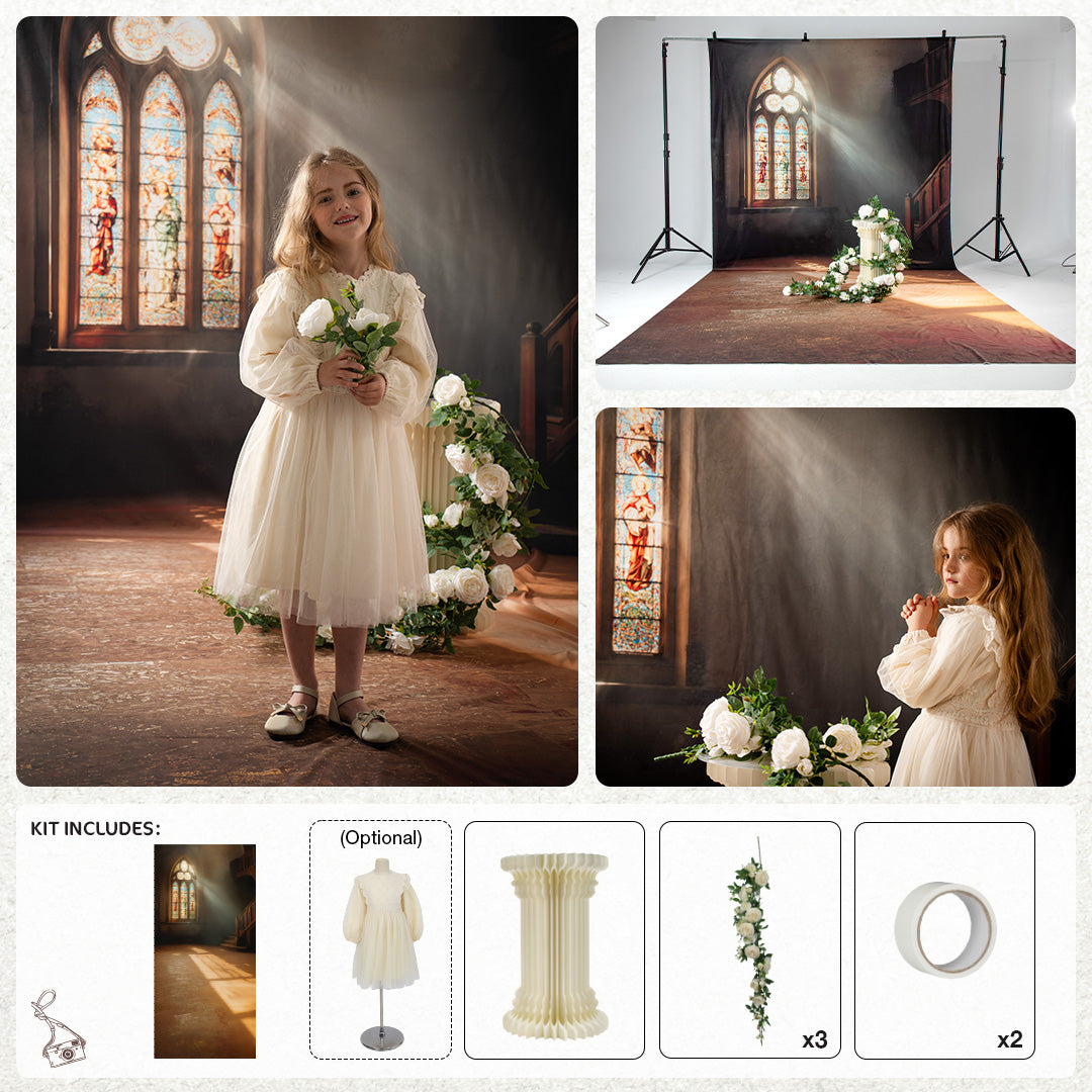RTS Kate Church Flower Photo Kit Photography Backdrops&Props Themed Bundle