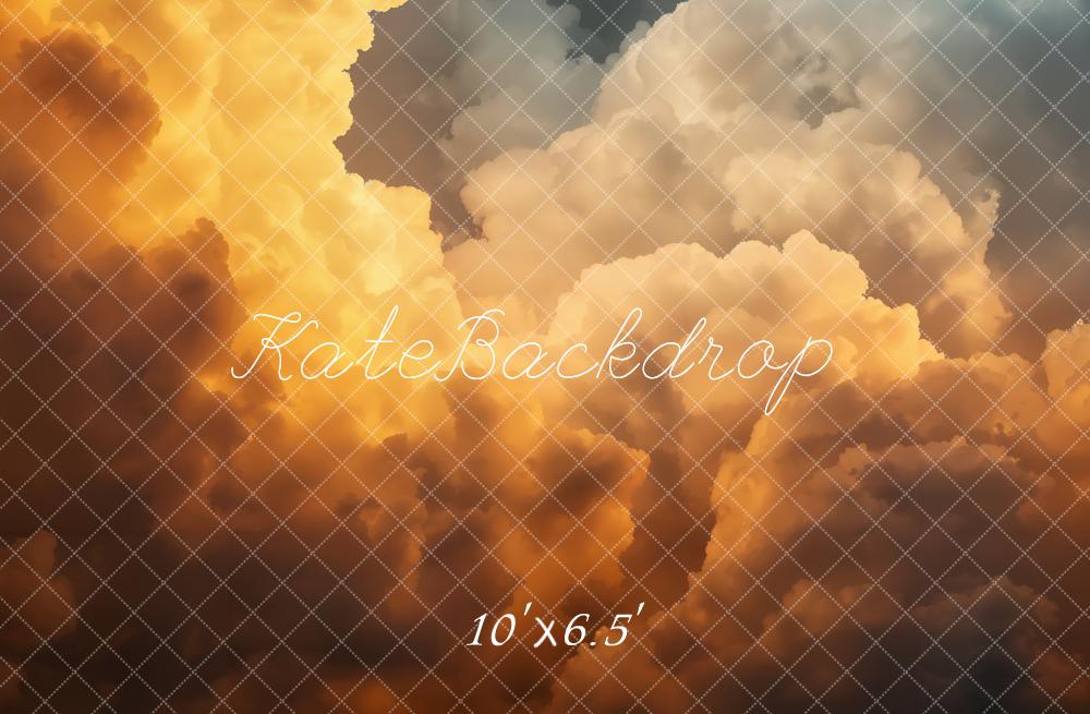Kate Cloudy Sky Gradient Abstract Backdrop Designed by Emetselch